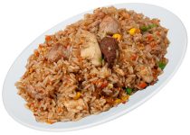 M26. Smažená rýže tří chutí - 125 Kč